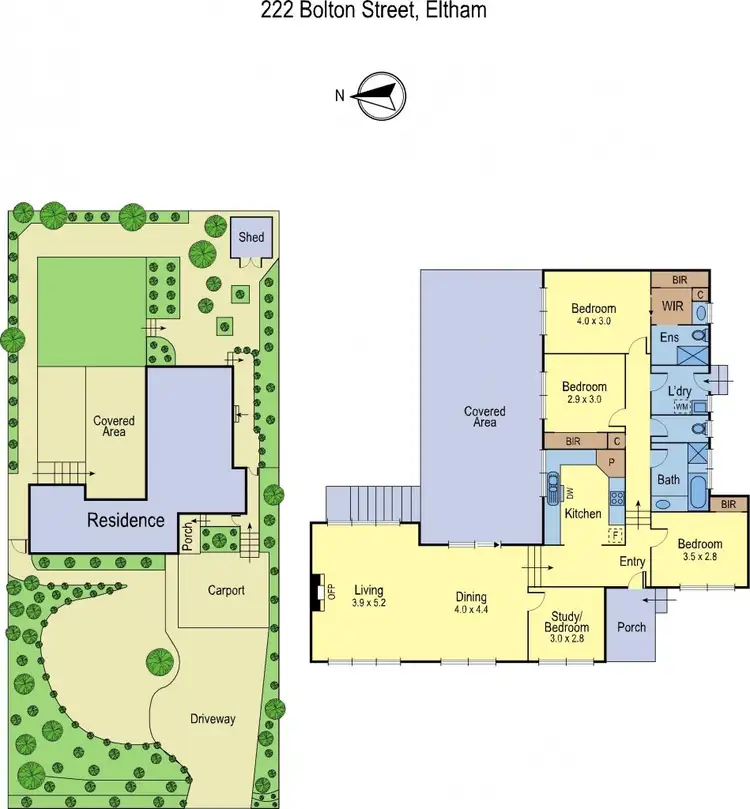 Floorplan of Homely house listing, 222 Bolton Street, Eltham VIC 3095