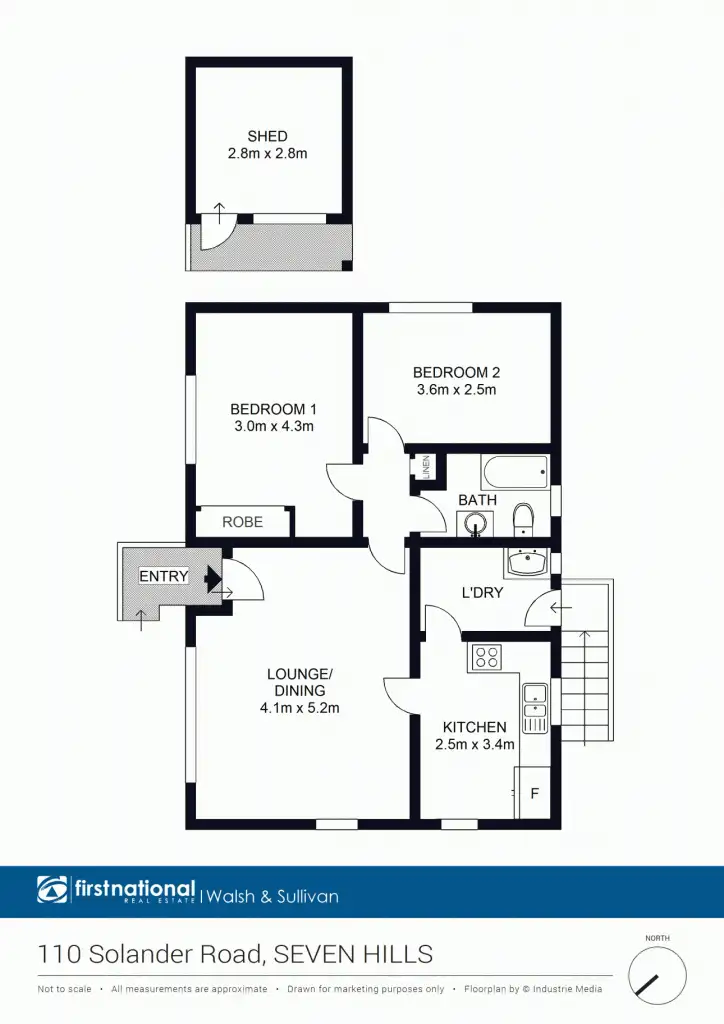 Floorplan of Homely house listing, 110 Solander Road, Seven Hills NSW 2147