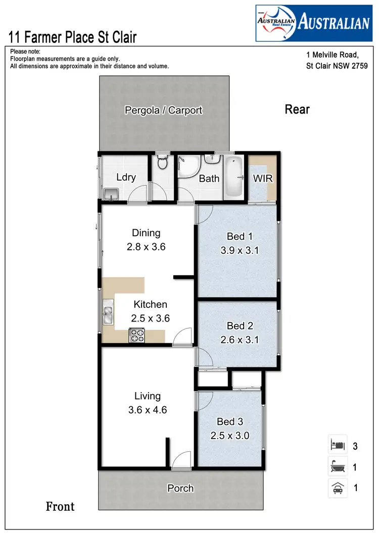 Floorplan of Homely house listing, 11 Farmer Place, St Clair NSW 2759