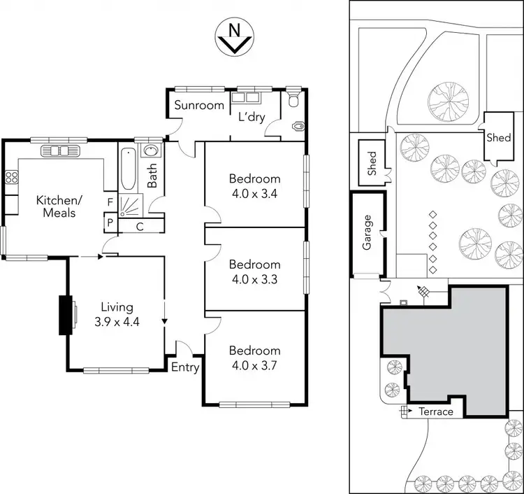 Floorplan of Homely house listing, 21 Mahoneys Road, Reservoir VIC 3073