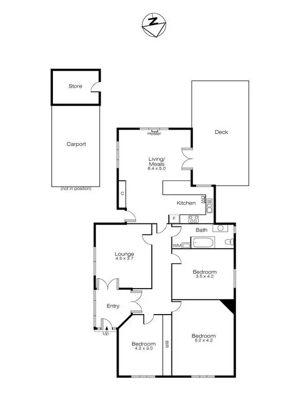 Floorplan of Homely house listing, 33 Nightingale Street, Newington VIC 3350