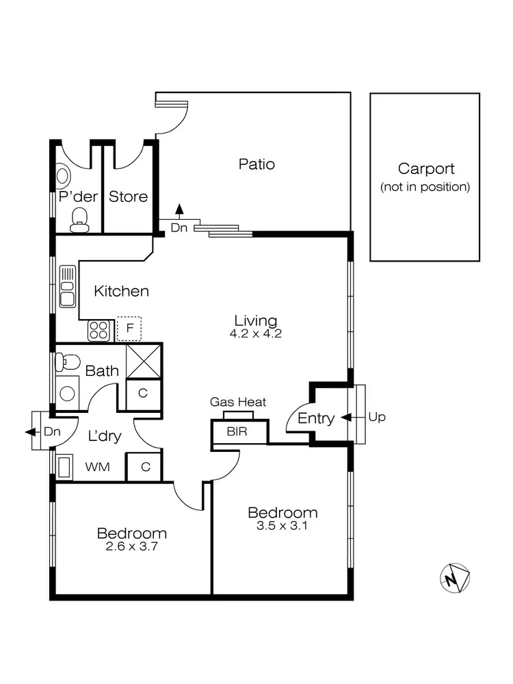 Floorplan of Homely unit listing, 4/6 Alfred Street, Redan VIC 3350