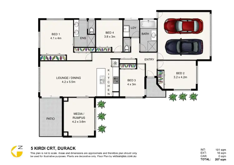 Floorplan of Homely house listing, 5 Kirdi Court, Durack QLD 4077