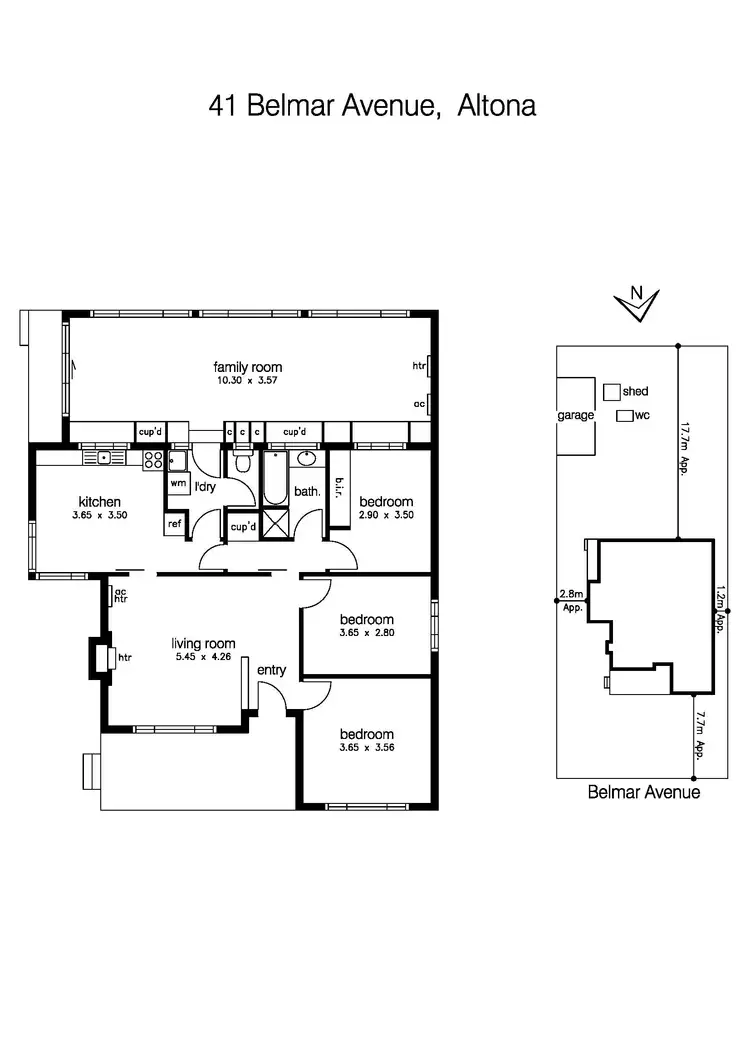 Floorplan of Homely house listing, 41 Belmar Avenue, Altona VIC 3018