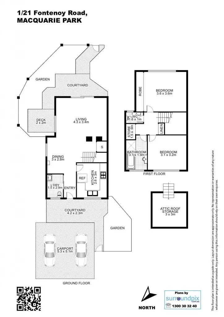 Floorplan of Homely townhouse listing, 1/21 Fontenoy Road, Macquarie Park NSW 2113