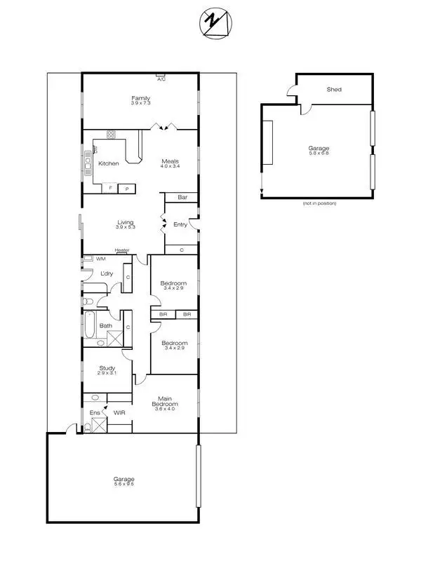 Floorplan of Homely house listing, 11 Forest Street, Buninyong VIC 3357