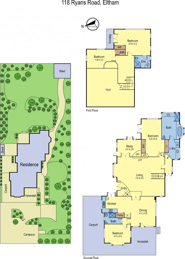 Floorplan of Homely house listing, 118 Ryans Road, Eltham VIC 3095