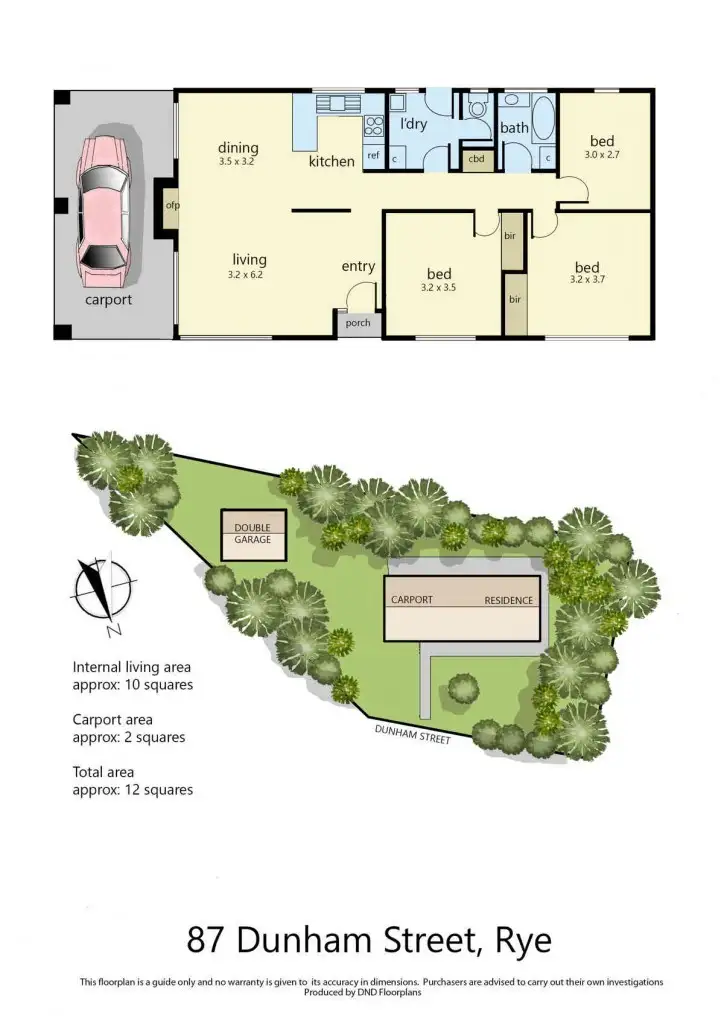 Floorplan of Homely house listing, 87 Dunham Street, Rye VIC 3941