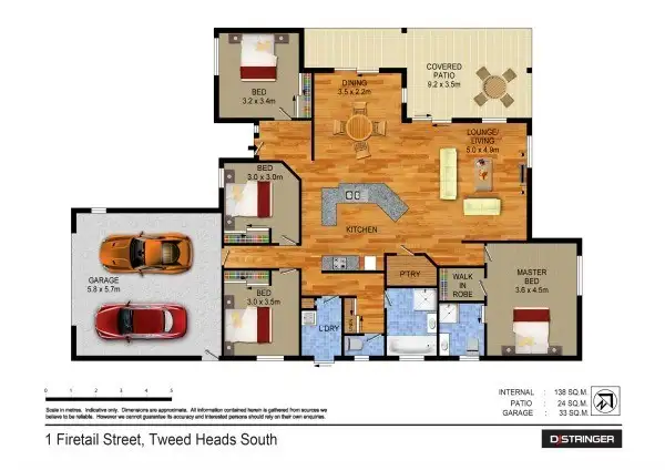 Floorplan of Homely house listing, 1 Firetail Court, Tweed Heads South NSW 2486