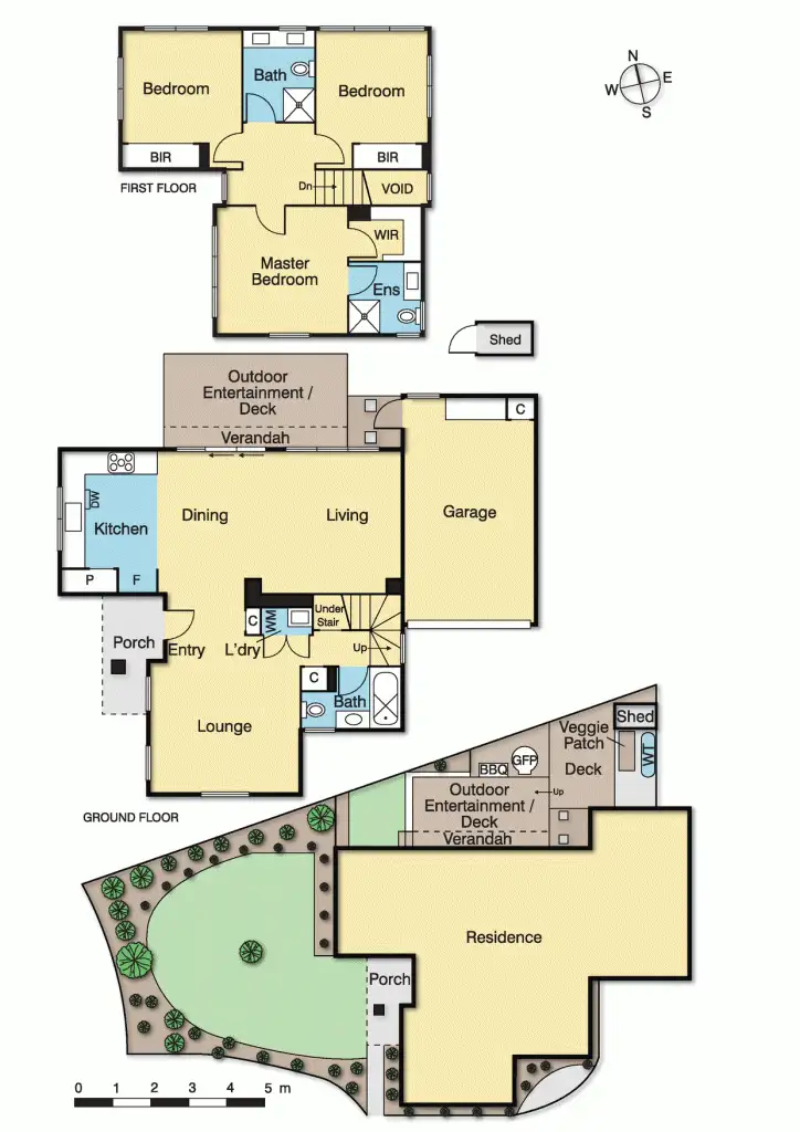 Floorplan of Homely townhouse listing, 1/10 Poplar Crescent, Bellfield VIC 3081