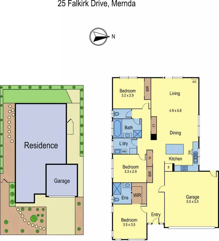 Floorplan of Homely house listing, 25 Falkirk Drive, Mernda VIC 3754