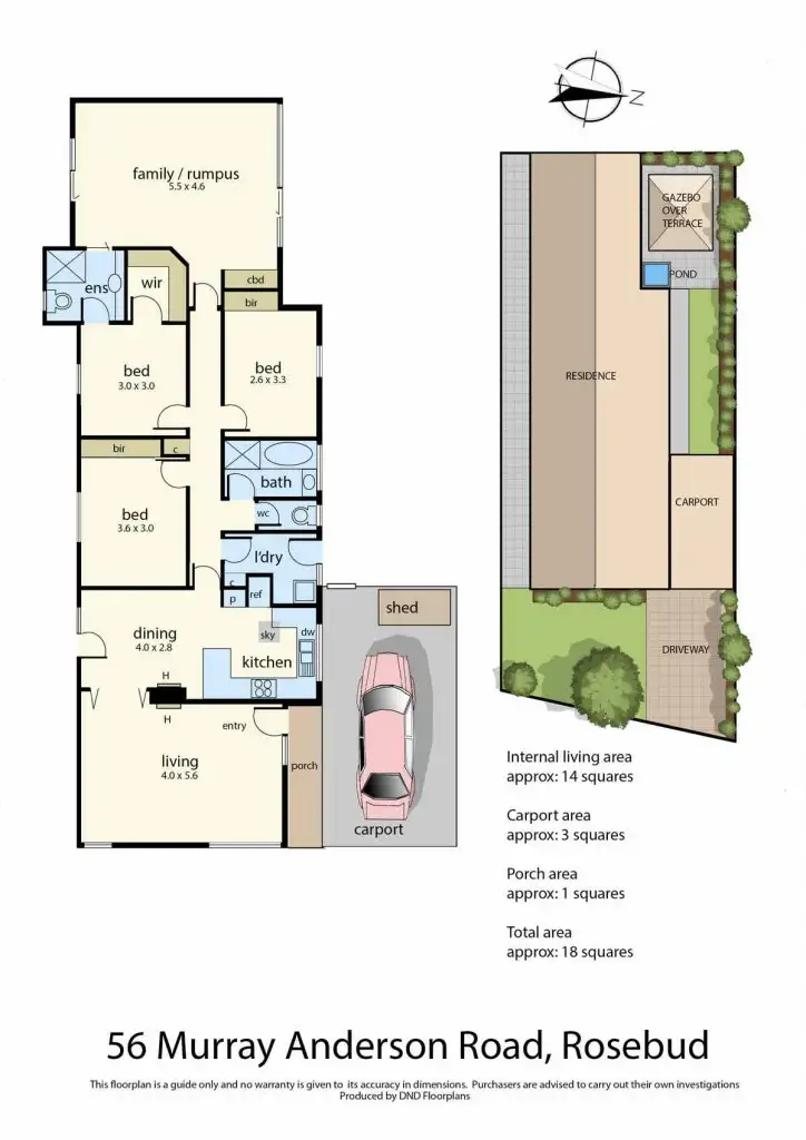 Floorplan of Homely house listing, 56 Murray Anderson Road, Rosebud VIC 3939