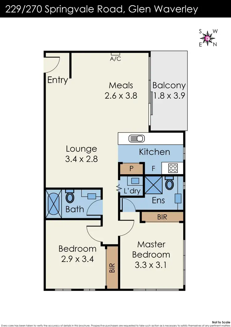 Floorplan of Homely apartment listing, 229/270 Springvale Road, Glen Waverley VIC 3150