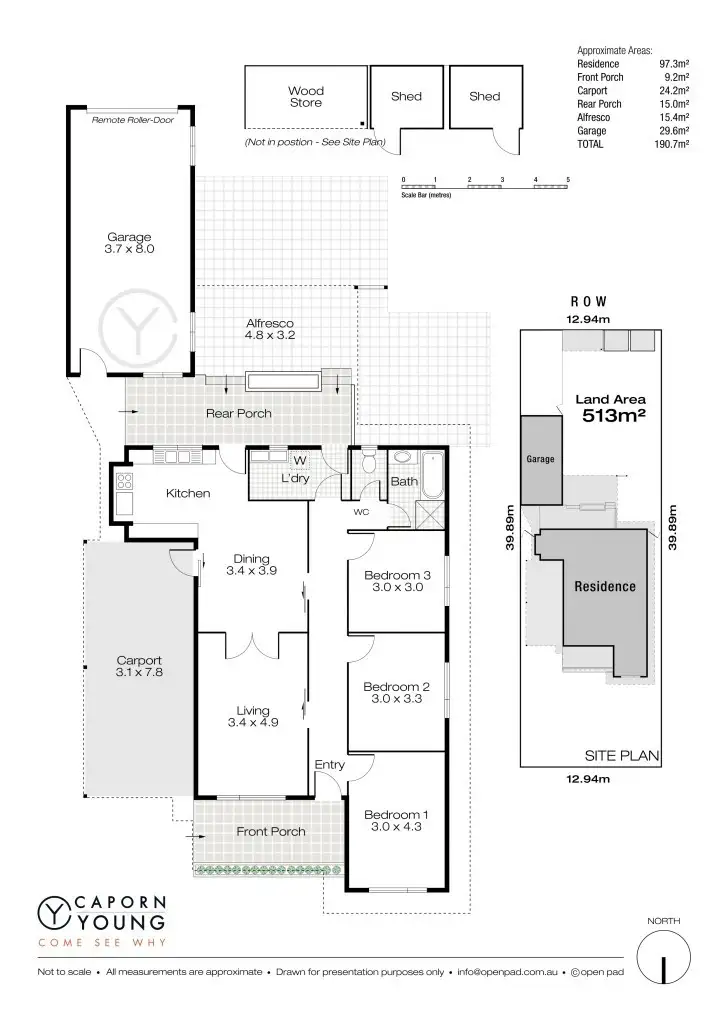 Floorplan of Homely house listing, 13 Clarke Street, Hilton WA 6163