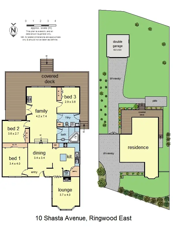 Floorplan of Homely house listing, 10 Shasta Avenue, Ringwood East VIC 3135