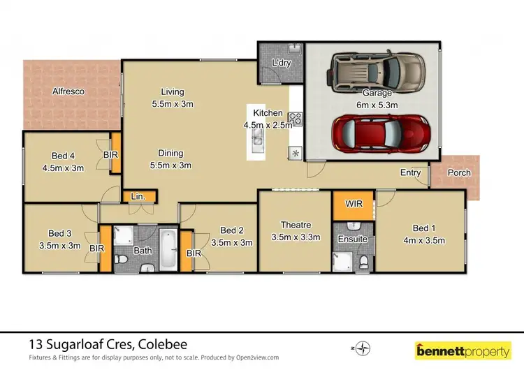 Floorplan of Homely house listing, 13 Sugarloaf Crescent, Colebee NSW 2761