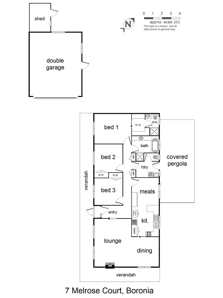 Floorplan of Homely house listing, 7 Melrose Court, Boronia VIC 3155