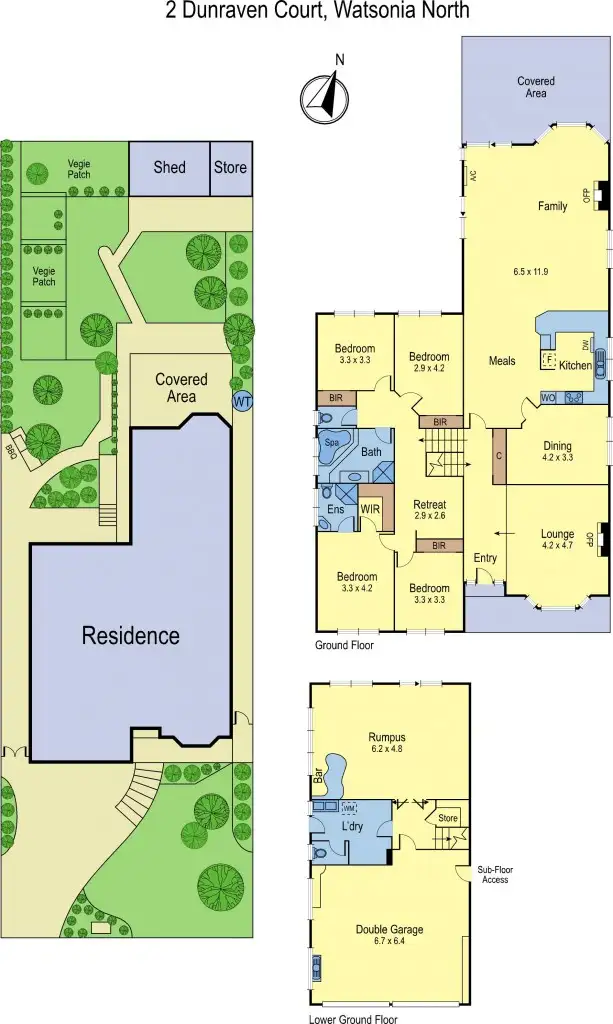 Floorplan of Homely house listing, 2 Dunraven Court, Watsonia North VIC 3087