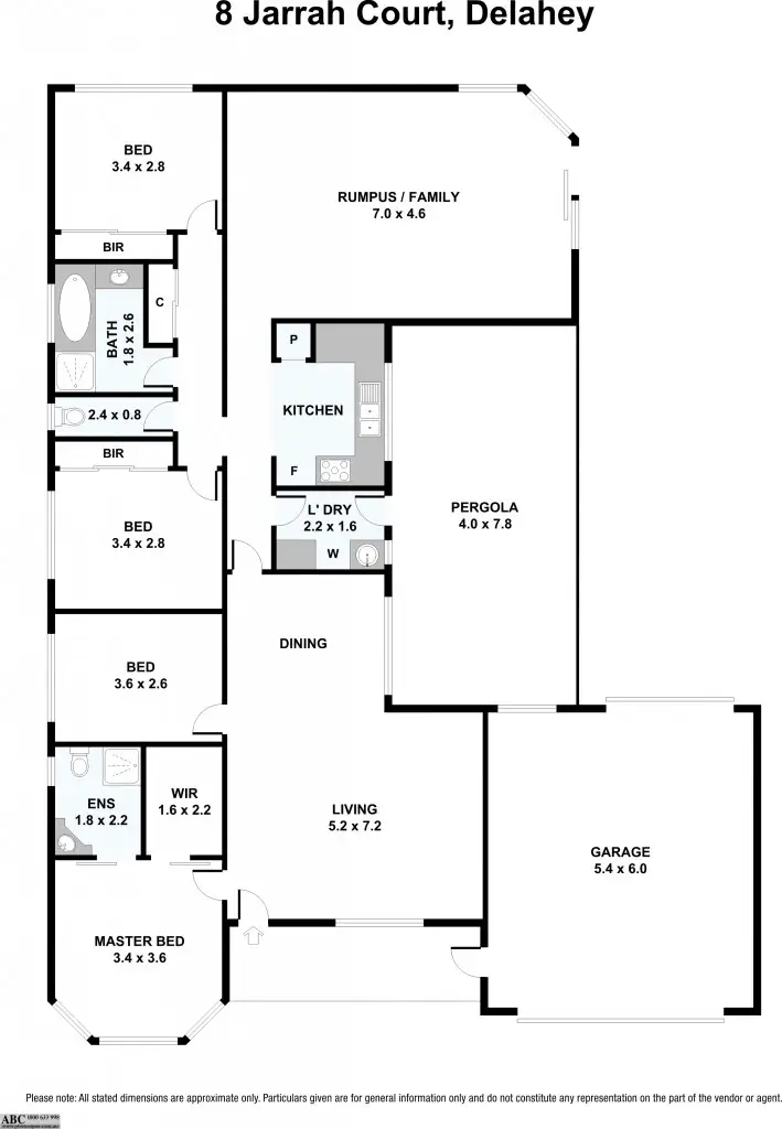 Floorplan of Homely house listing, 8 Jarrah Court, Delahey VIC 3037