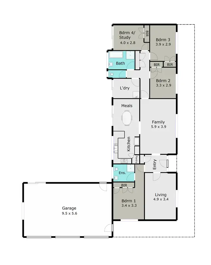 Floorplan of Homely house listing, 35 Melaleuca Drive, Enfield VIC 3352