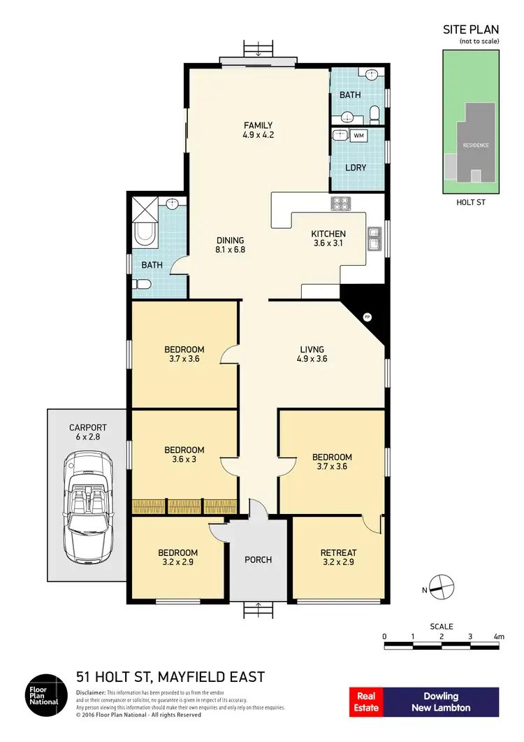 Floorplan of Homely house listing, 51 Holt Street, Mayfield East NSW 2304