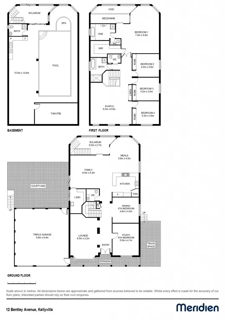 Floorplan of Homely house listing, 12 Bentley Avenue, Kellyville NSW 2155