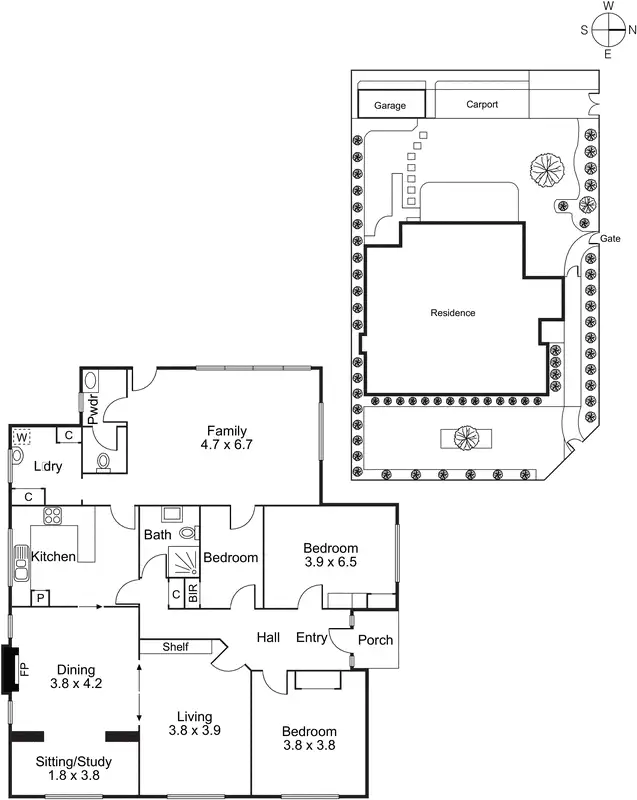 Floorplan of Homely house listing, 11 Thompson Street, Ormond VIC 3204