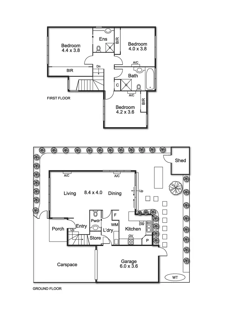 Floorplan of Homely townhouse listing, 3/1 Prince Edward Avenue, Mckinnon VIC 3204