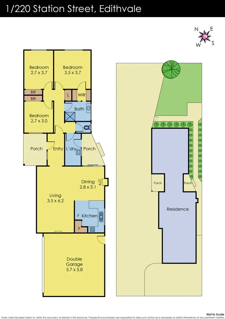 Floorplan of Homely house listing, 1/220 Station Street, Edithvale VIC 3196