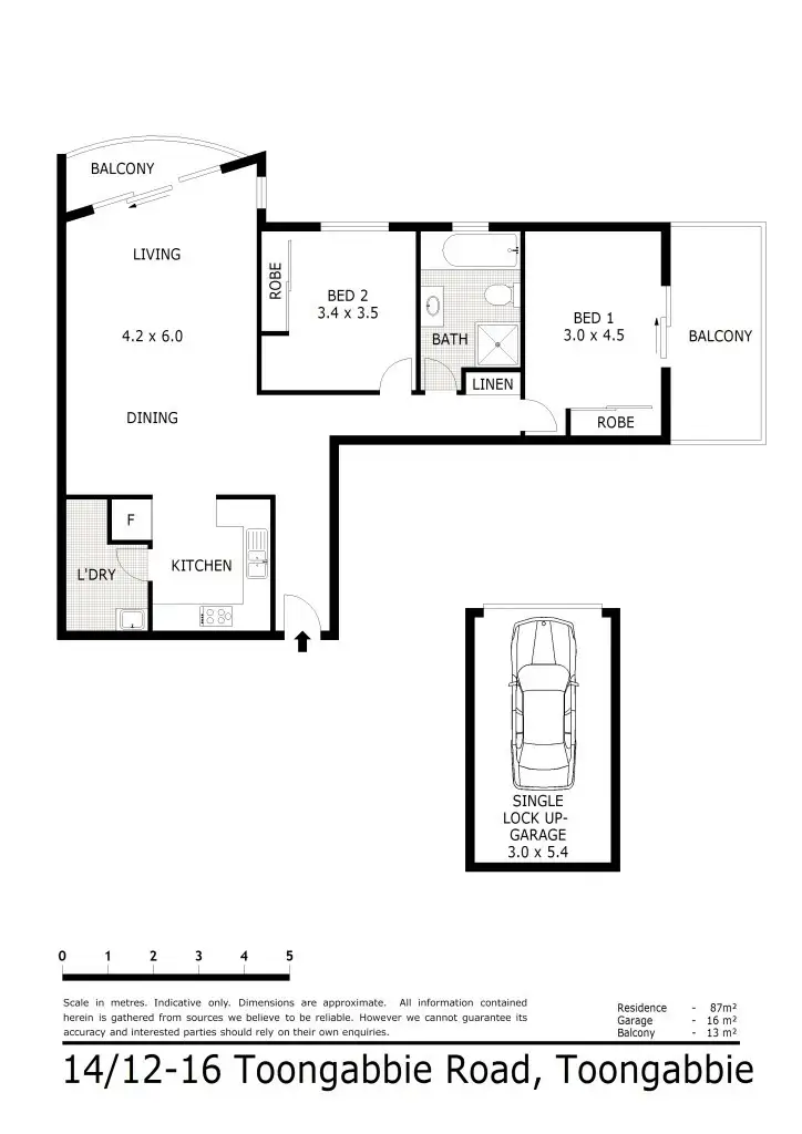 Floorplan of Homely unit listing, 14/12-16 Toongabbie Rd, Toongabbie NSW 2146