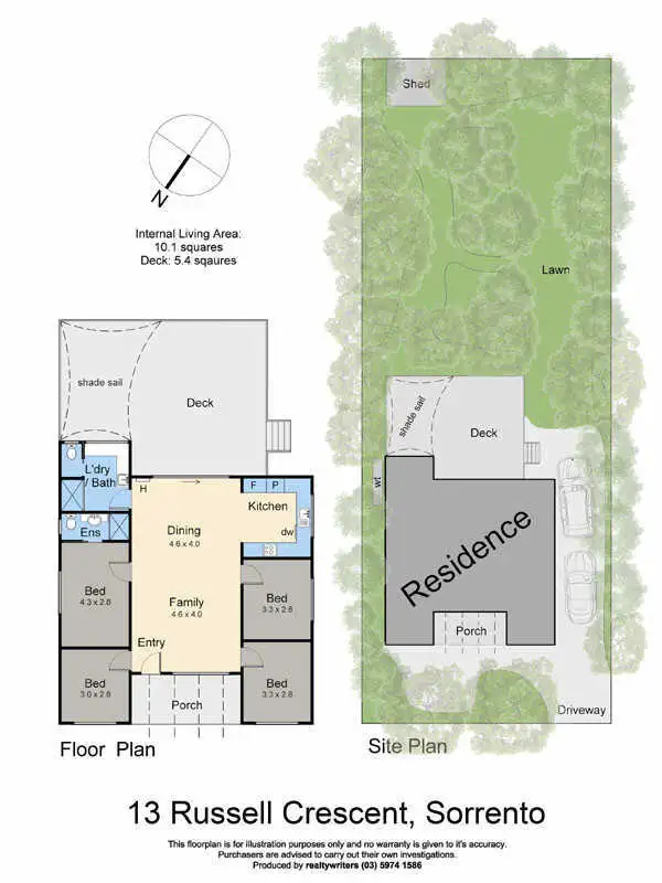 Floorplan of Homely house listing, 13 Russell Crescent, Sorrento VIC 3943