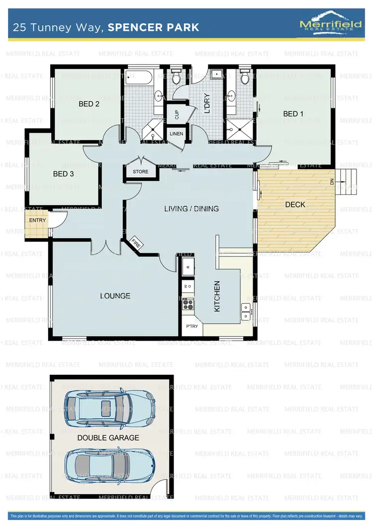 Floorplan of Homely house listing, 25 Tunney Way, Spencer Park WA 6330