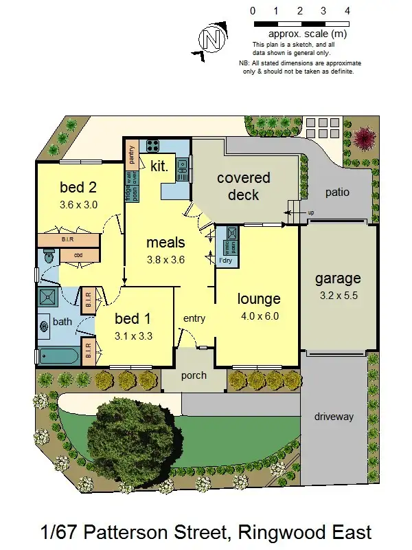 Floorplan of Homely unit listing, 1/67 Patterson Street, Ringwood East VIC 3135