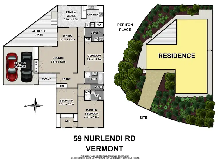 Floorplan of Homely house listing, 59 Nurlendi Road, Vermont VIC 3133