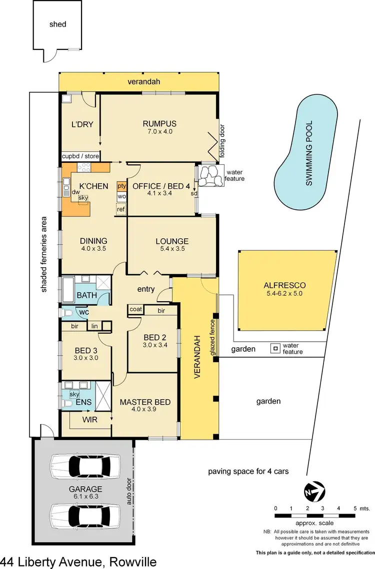 Floorplan of Homely house listing, 44 Liberty Avenue, Rowville VIC 3178