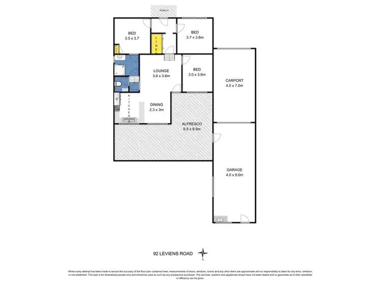 Floorplan of Homely house listing, 92 Leviens Road, St Leonards VIC 3223