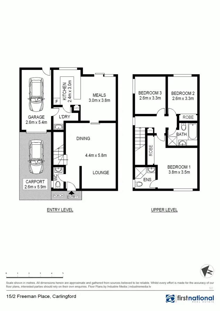 Floorplan of Homely townhouse listing, 15/2 Freeman Place, Carlingford NSW 2118