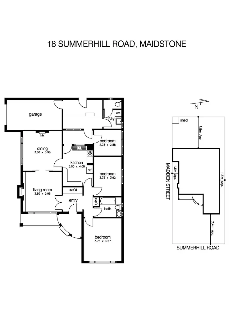Floorplan of Homely house listing, 18 Summerhill Road, Maidstone VIC 3012