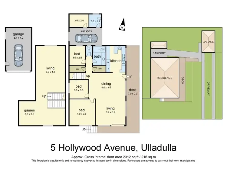 Floorplan of Homely house listing, 5 Hollywood Avenue, Ulladulla NSW 2539