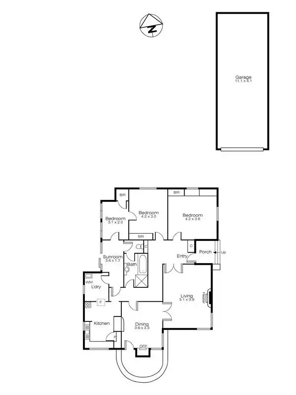 Floorplan of Homely house listing, 4 Brawn Avenue, Lake Wendouree VIC 3350