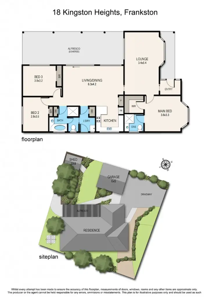 Floorplan of Homely house listing, 18 Kingston Heights, Frankston VIC 3199