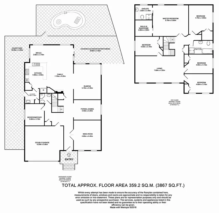 Floorplan of Homely house listing, 34 Waterford Way, Glenmore Park NSW 2745