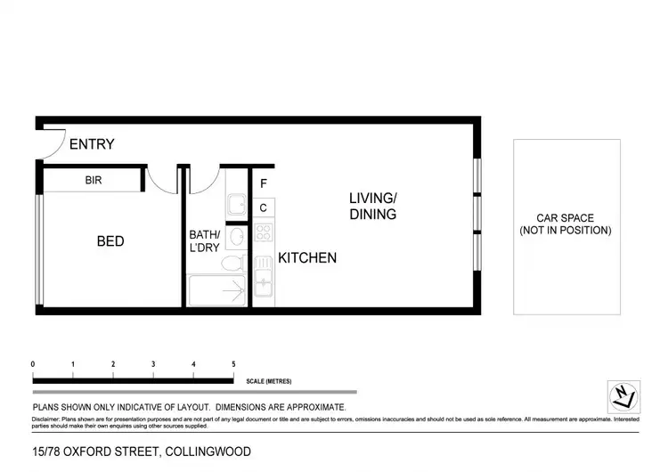 Floorplan of Homely unit listing, 15/78 Oxford Street, Collingwood VIC 3066