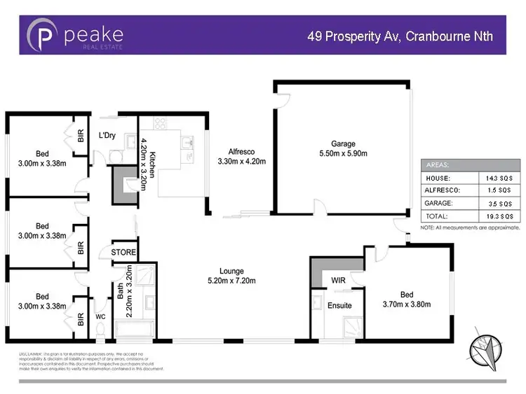 Floorplan of Homely house listing, 49 Prosperity Avenue, Cranbourne North VIC 3977