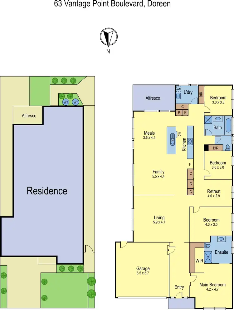 Floorplan of Homely house listing, 63 Vantage Point Boulevard, Doreen VIC 3754