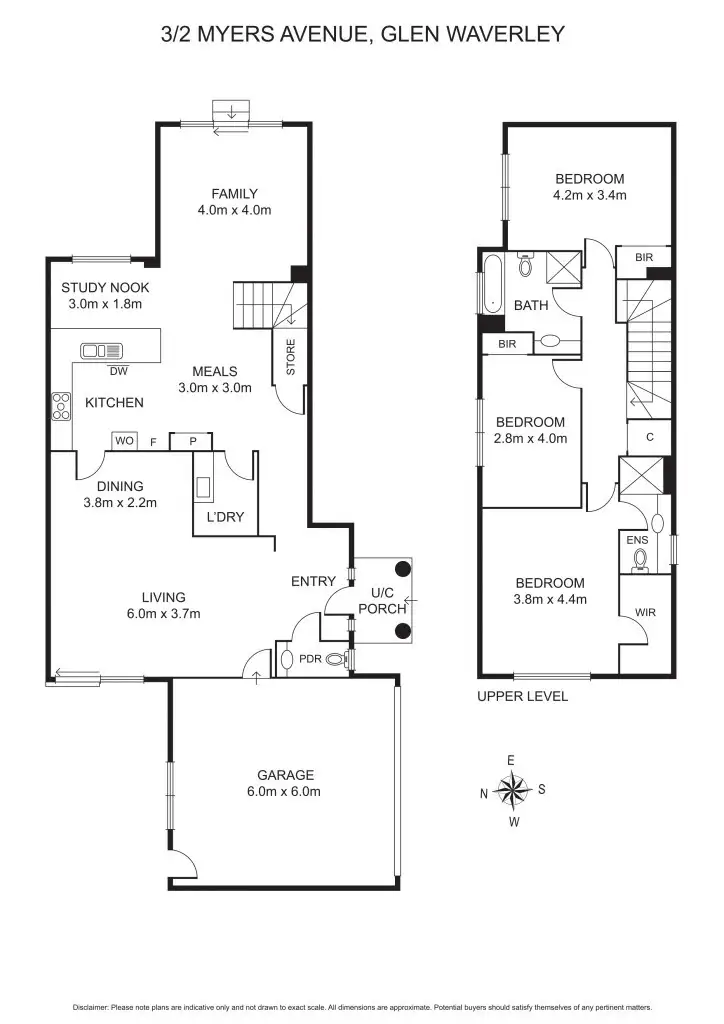 Floorplan of Homely townhouse listing, 3/2 Myers Avenue, Glen Waverley VIC 3150