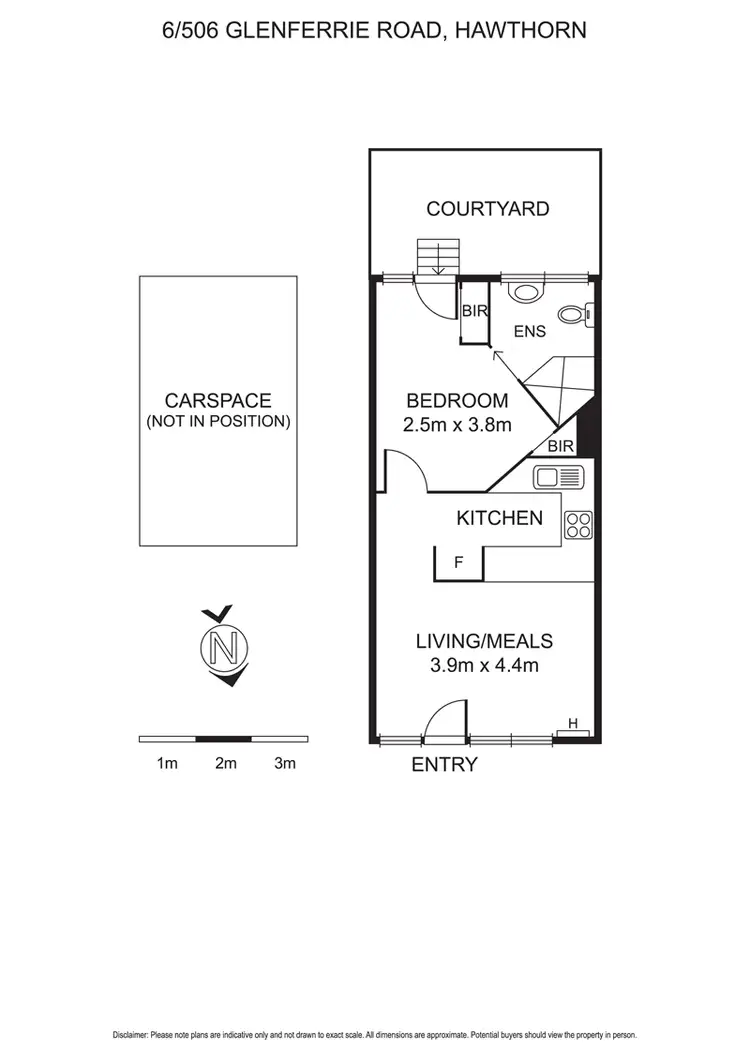 Floorplan of Homely apartment listing, 6/506 Glenferrie Road, Hawthorn VIC 3122