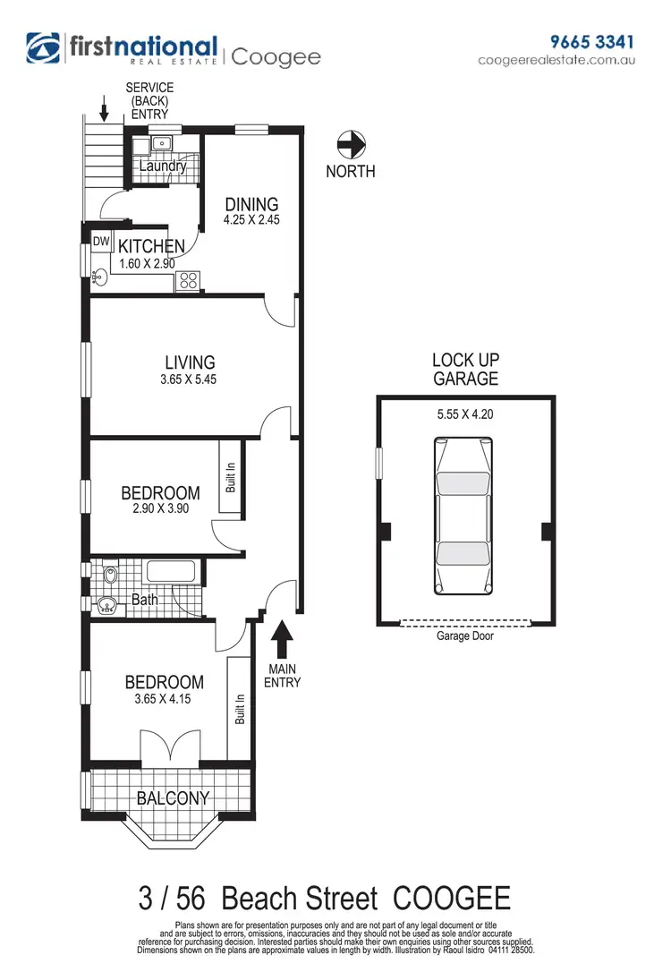 Floorplan of Homely unit listing, 3/56 Beach Street, Coogee NSW 2034