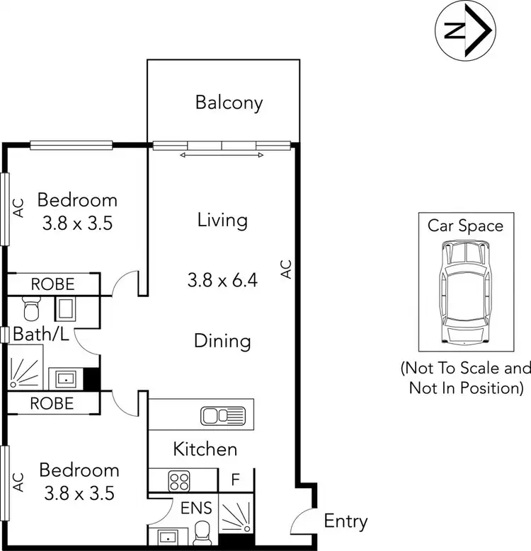 Floorplan of Homely apartment listing, 116/89 Raleigh Street, Essendon VIC 3040