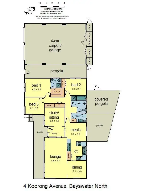 Floorplan of Homely house listing, 4 Koorong Avenue, Bayswater North VIC 3153